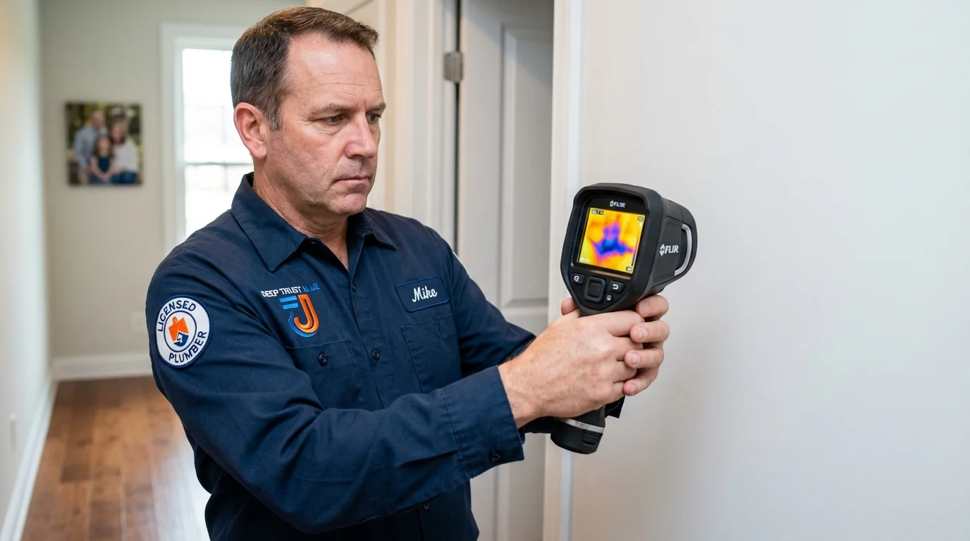 Thermal imaging leak detection by Johns Plumbing LLC in Walbridge